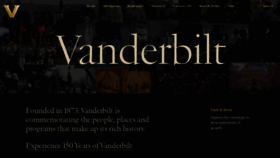 What Vanderbilt.edu website looks like in 2024 
