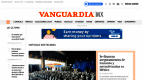 What Vanguardia.com.mx website looks like in 2024 