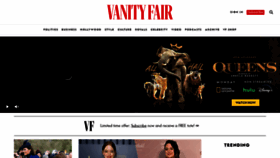 What Vanityfair.com website looks like in 2024 