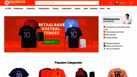What Voetbalshirtskoning.nl website looks like in 2024 
