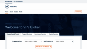 What Vfsglobal.com website looks like in 2024 