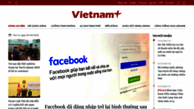 What Vietnamplus.vn website looks like in 2024 