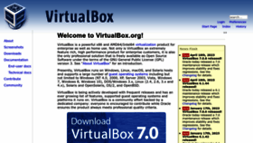 What Virtualbox.org website looks like in 2024 