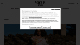 What Vogue.es website looks like in 2024 