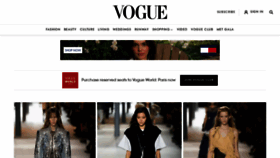 What Vogue.com website looks like in 2024 