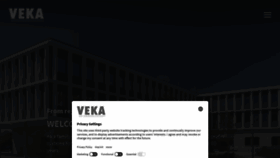 What Veka.com website looks like in 2024 