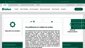 What Vaillant.fr website looks like in 2024 