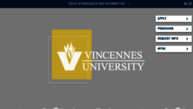 What Vinu.edu website looked like in 2024 (2 years ago)