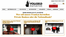 What Vollgeld-initiative.ch website looked like in 2024 (2 years ago)