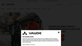 What Vaude.com website looks like in 2024 