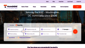 What Vamoosebus.com website looks like in 2024 
