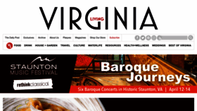 What Virginialiving.com website looks like in 2024 