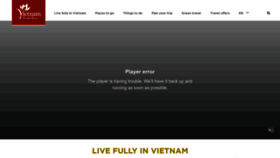 What Vietnam.travel website looks like in 2024 