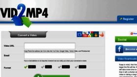 What Vid2mp4.net website looked like in 2011 (12 years ago)
