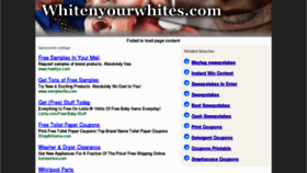 What Whitenyourwhites.com website looked like in 2011 (12 years ago)