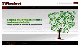 What Wirefootindia.com website looked like in 2011 (12 years ago)