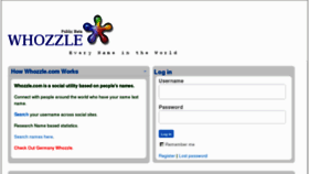 What Whozzle.com website looked like in 2011 (12 years ago)