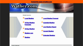 What Wather.com website looked like in 2011 (12 years ago)