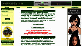 What Wepaid.com website looked like in 2011 (12 years ago)