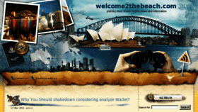 What Welcome2thebeach.com website looked like in 2011 (12 years ago)