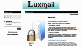 What Webmail.luxmail.com website looked like in 2012 (12 years ago)