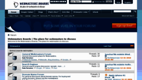 What Webmastersboards.com website looked like in 2011 (13 years ago)