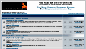 What Wie-finde-ich-eine-freundin.de website looked like in 2011 (13 years ago)