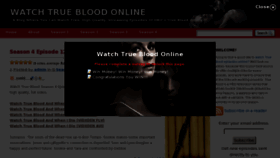 What Watchtrueblood.com website looked like in 2012 (12 years ago)