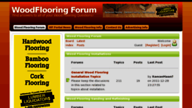 What Woodflooringforum.com website looked like in 2012 (12 years ago)