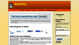 What Wappal.com website looked like in 2012 (12 years ago)