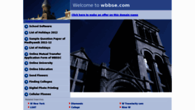 What Wbbse.com website looked like in 2012 (12 years ago)
