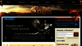 What Warofangels.net website looked like in 2012 (12 years ago)
