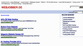 What Webjobber.de website looked like in 2012 (12 years ago)