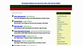 What Waptrek.com website looked like in 2012 (12 years ago)