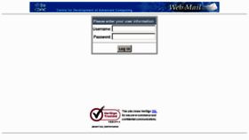 What Webmail.cdac.in website looked like in 2012 (12 years ago)