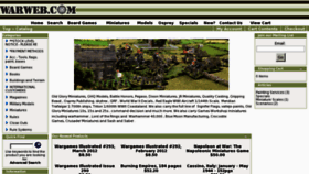 What Warweb.com website looked like in 2012 (12 years ago)