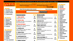 What Web-classement.com website looked like in 2012 (12 years ago)