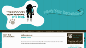What Whosyourdachshund.com website looked like in 2012 (12 years ago)