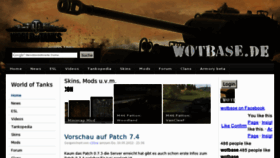 What Wotbase.de website looked like in 2012 (11 years ago)