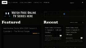 What Watchonlinetvseries.com website looked like in 2012 (11 years ago)