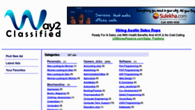 What Way2classified.com website looked like in 2012 (11 years ago)