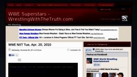What Wrestlingwiththetruth.com website looked like in 2012 (11 years ago)