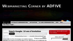 What Webmarketing-corner.com website looked like in 2012 (11 years ago)