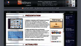 What Webshare.fr website looked like in 2012 (11 years ago)
