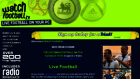 What Watchfootball.tv website looked like in 2012 (11 years ago)