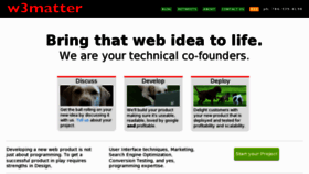 What W3matter.com website looked like in 2012 (11 years ago)