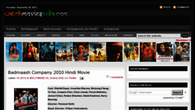 What Watchmoviesindia.com website looked like in 2012 (12 years ago)