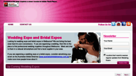 What Weddingexpos.com.au website looked like in 2012 (11 years ago)