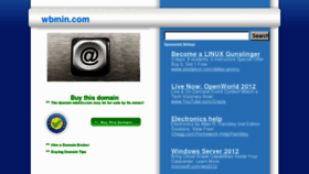 What Wbmin.com website looked like in 2012 (11 years ago)