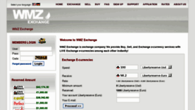 What Wmzexchange.com website looked like in 2012 (11 years ago)
